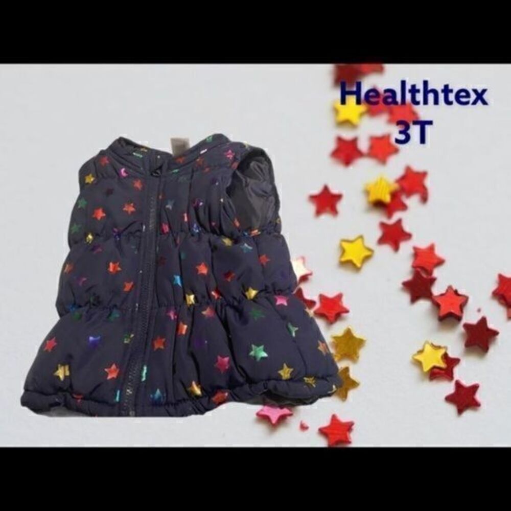 Healthtex 3T Girls Puffer Vest With Stars
